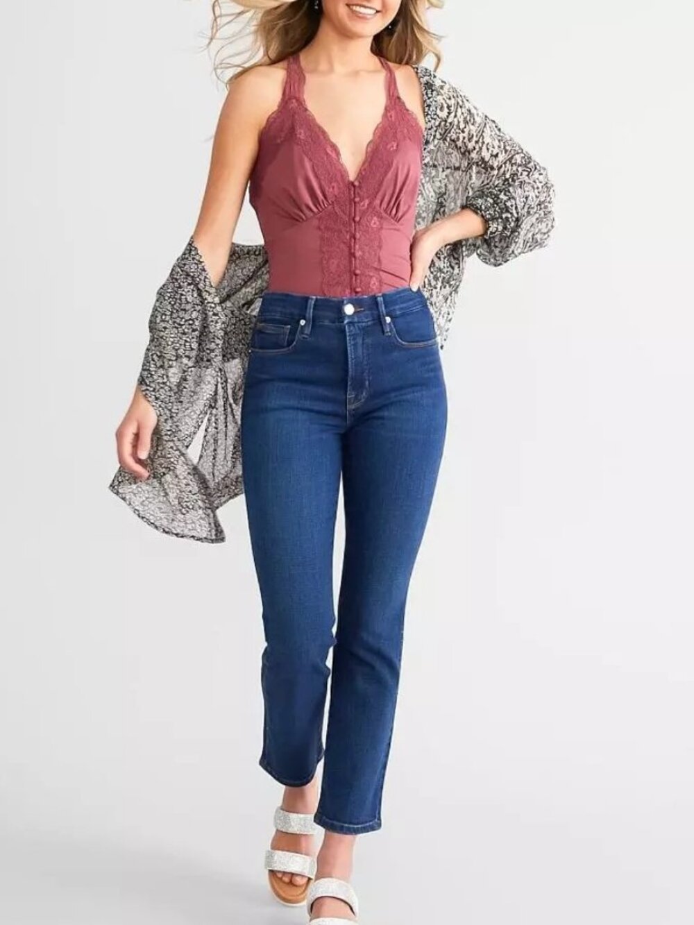 Good American Straight "Good Legs" Leg Jeans NWT Size 22 SOLD OUT!! Dark Wash